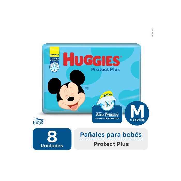 PAÑAL HUGGIES M CELESTE CLASSIC